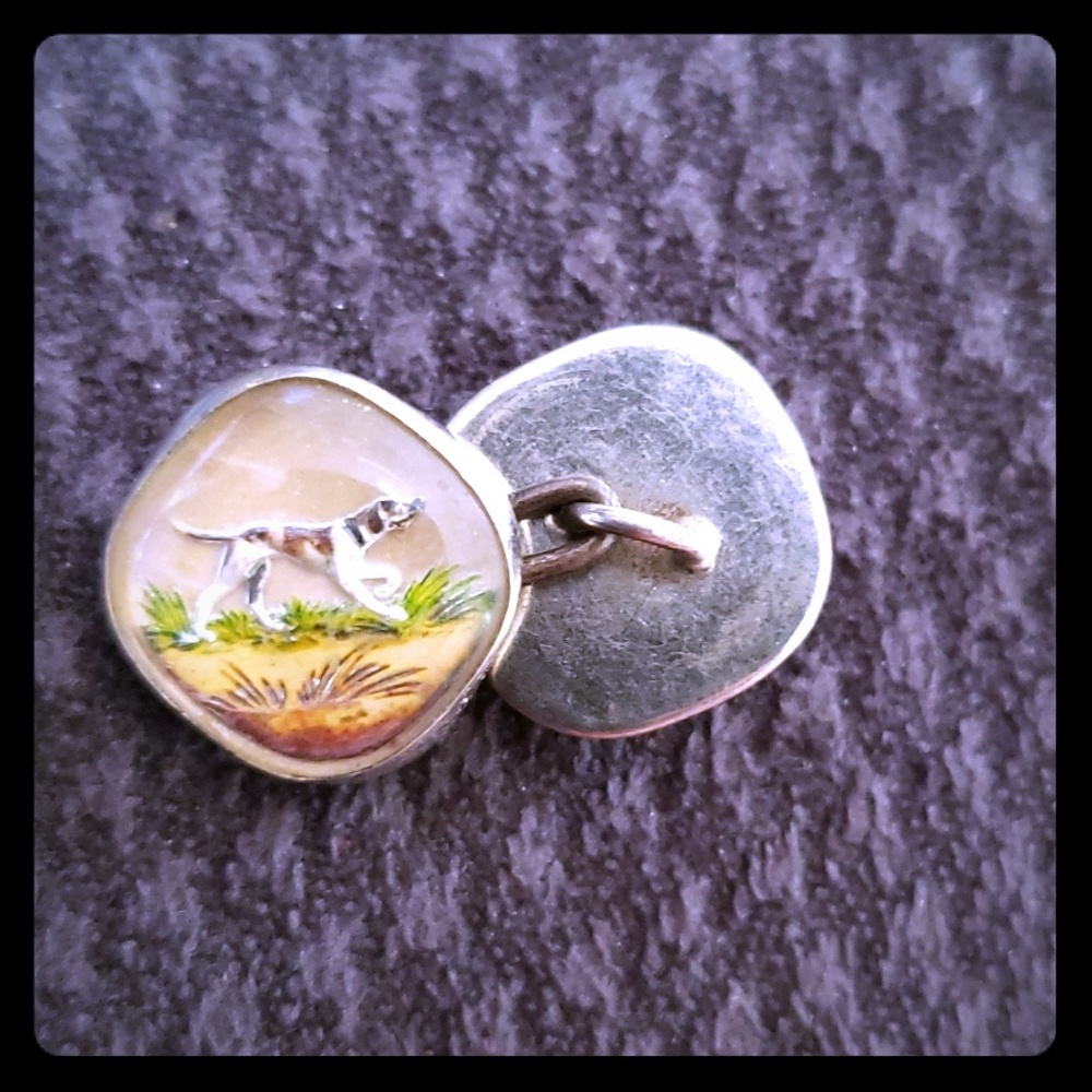 Vintage Hunting Dog Buttons